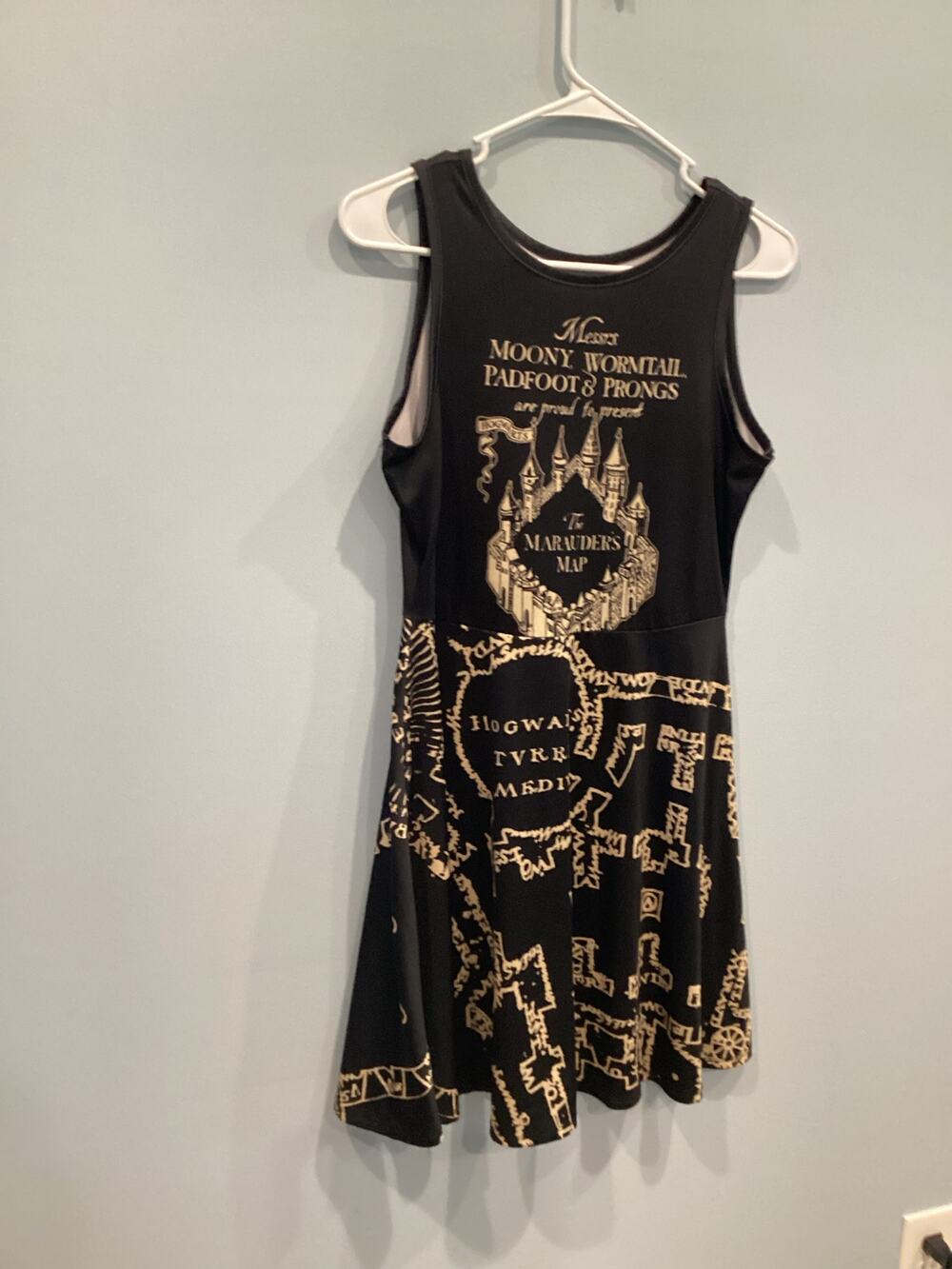 Harry potter dress black gold